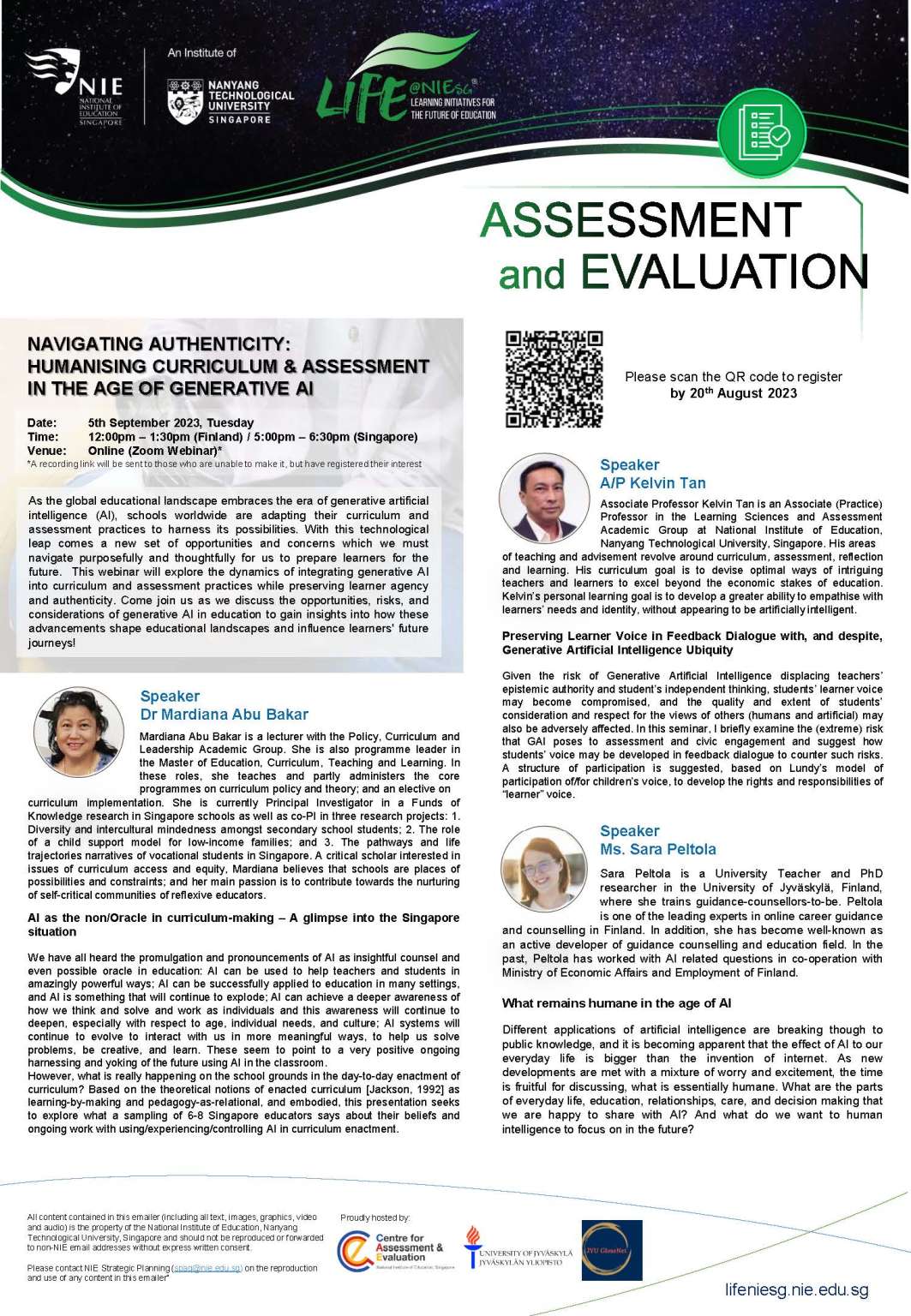 Upcoming Webinar “Navigating Authenticity: Humanising Curriculum ...